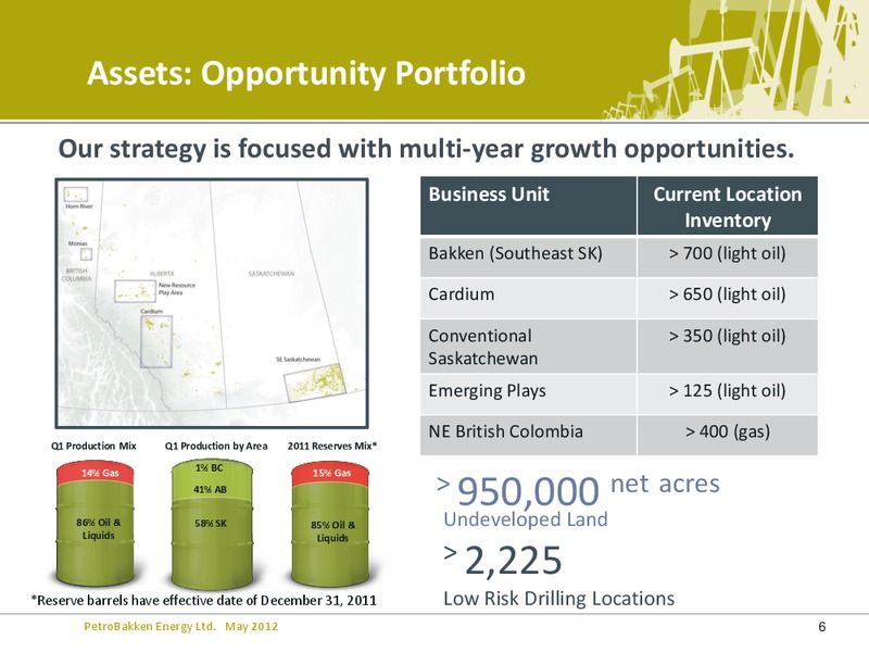 ANNUAL GENERAL MEETING – Petrobakken Energy Ltd. – slide 5