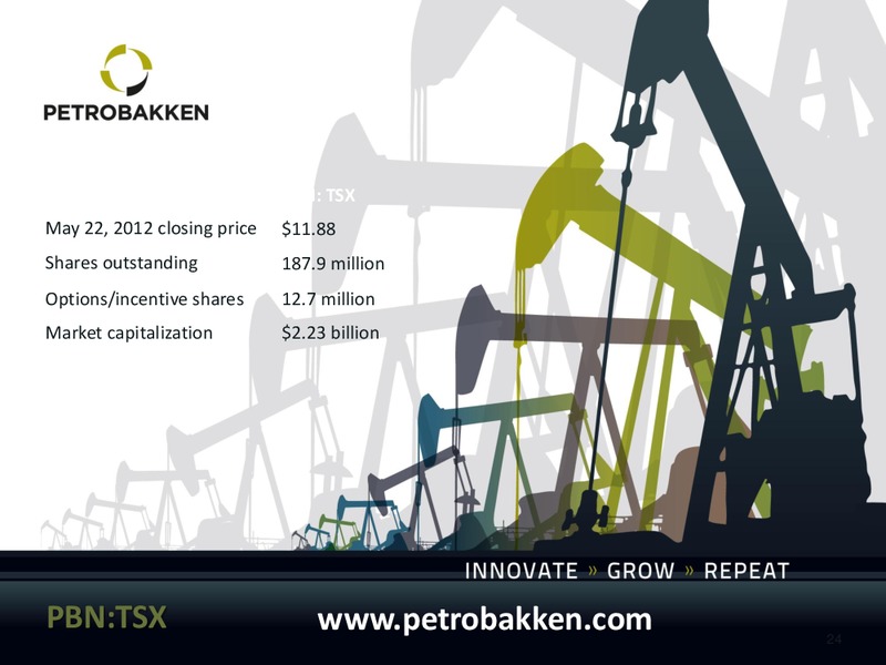 ANNUAL GENERAL MEETING – Petrobakken Energy Ltd. – slide 23