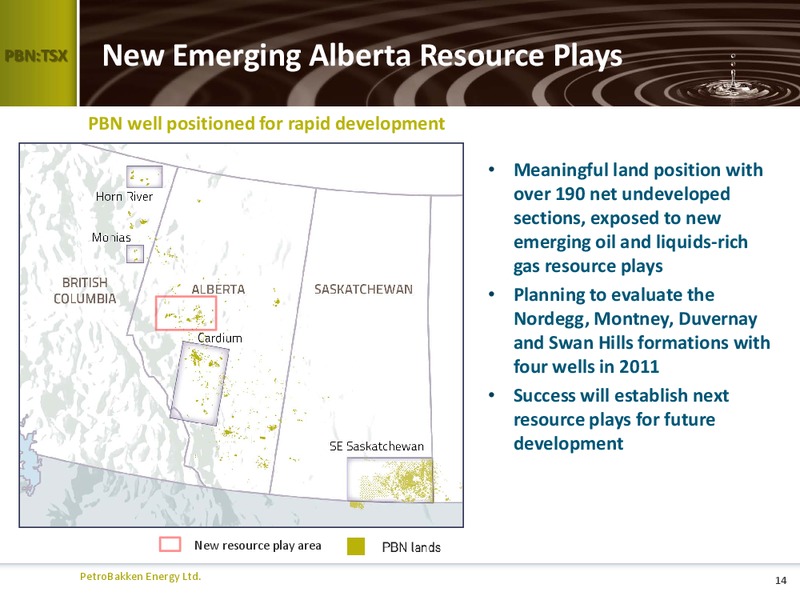 PETERS & CO 2011 NORTH AMERICAN OIL & GAS CONFERENCE – Petrobakken Energy Ltd. – slide 13