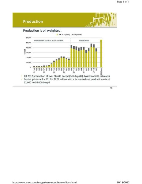 CANACCORD GENUITY 6TH ANNUAL GLOBAL RESOURCES CONFERENCE – Petrobakken Energy Ltd. – slide 10