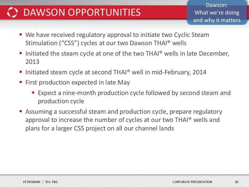 Corporate Presentation – Petrobank Energy and Resources Ltd. – slide 21