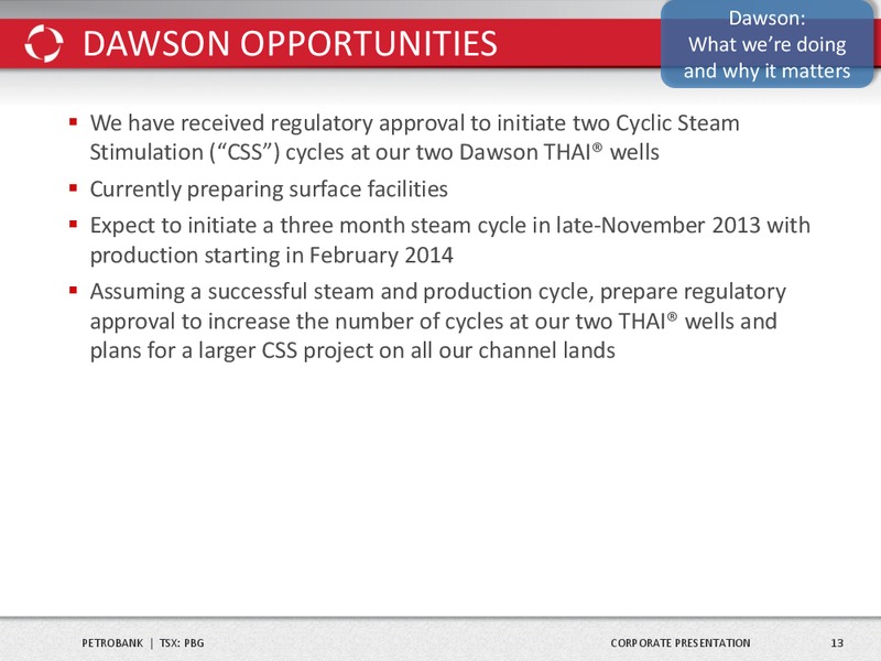 Corporate Presentation – Petrobank Energy and Resources Ltd. – slide 14