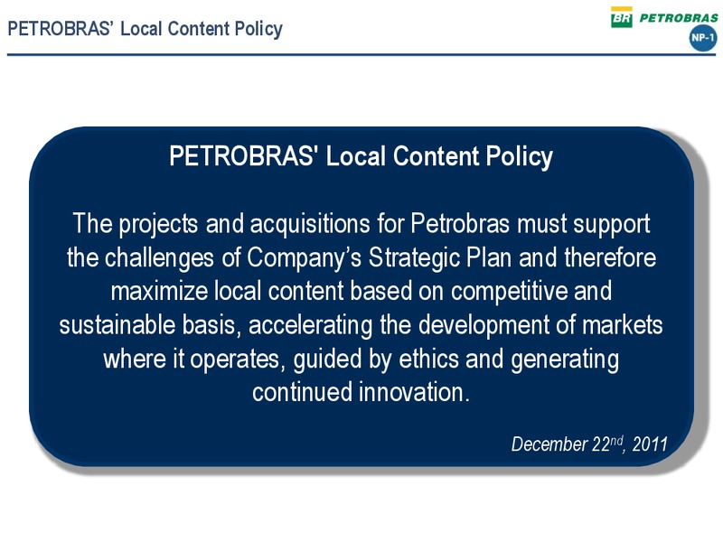 PETROBRAS TECHNICAL SEMINAR – Petrobras – slide 6