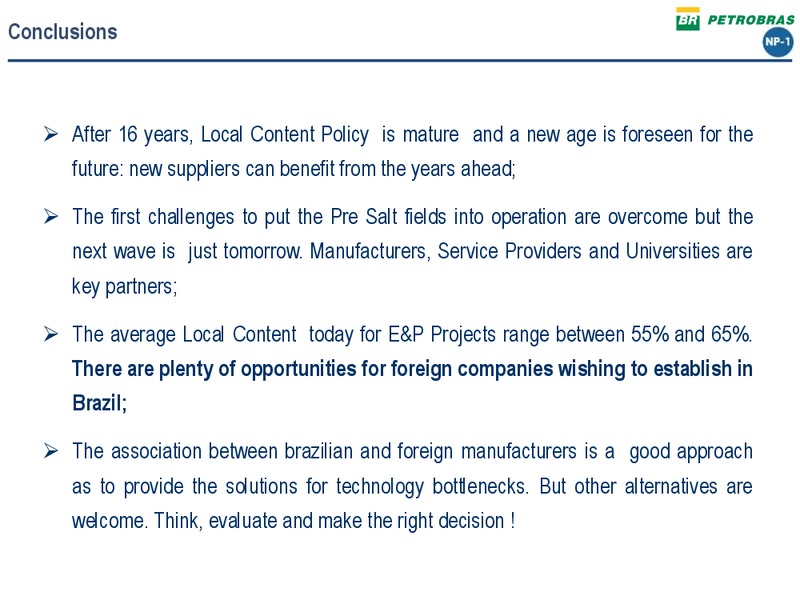 PETROBRAS TECHNICAL SEMINAR – Petrobras – slide 44