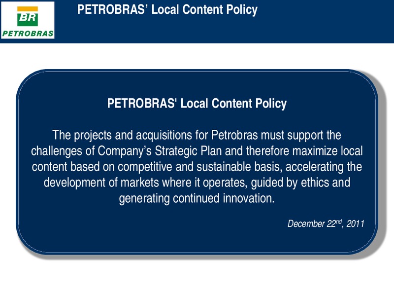 Investor Presentation – Petrobras – slide 6