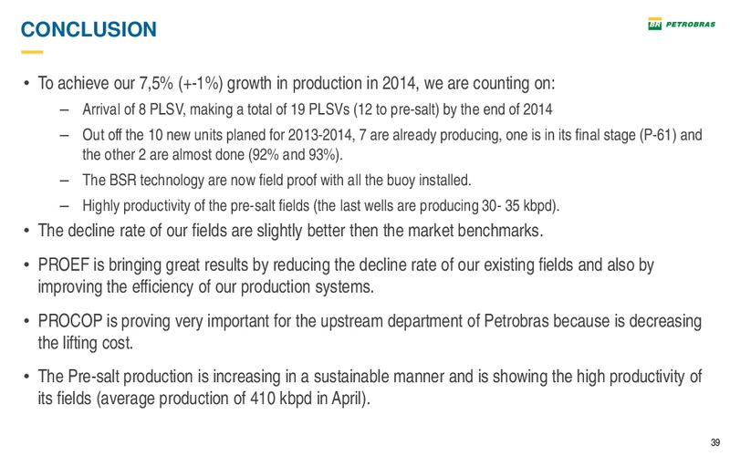 2014 Global Energy Conference Credit Suisse – Petrobras – slide 33