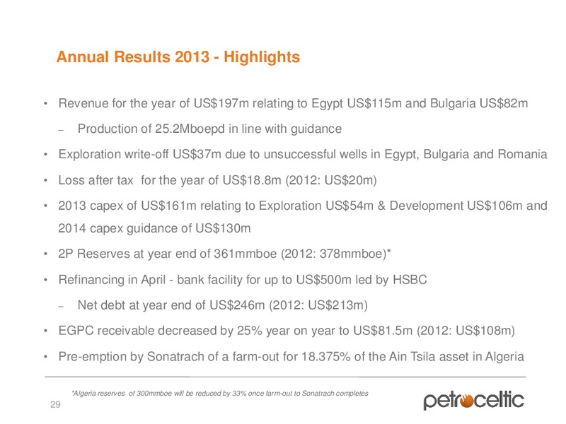 Annual General Meeting – Petroceltic International Plc – slide 29
