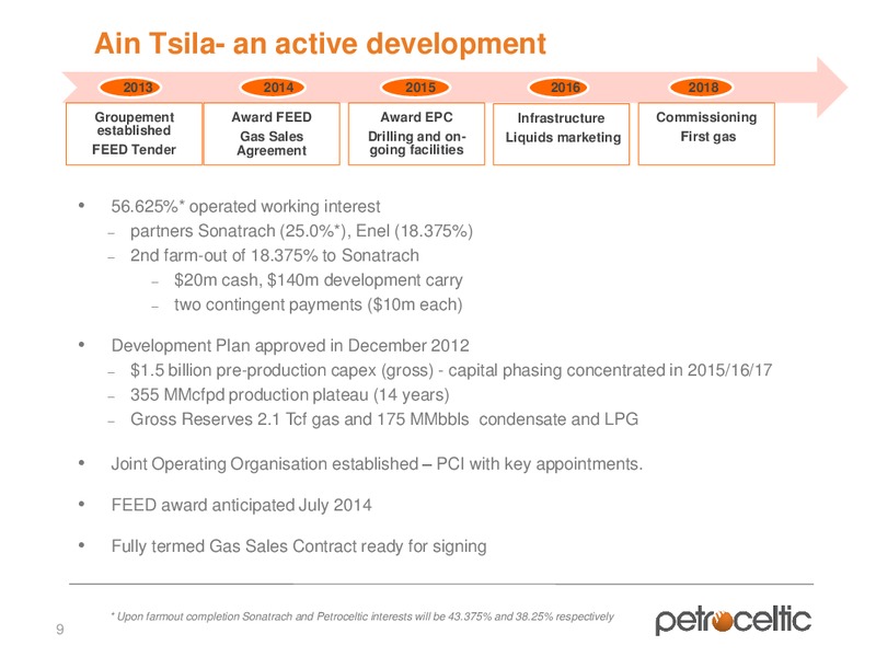 Annual General Meeting – Petroceltic International Plc – slide 9