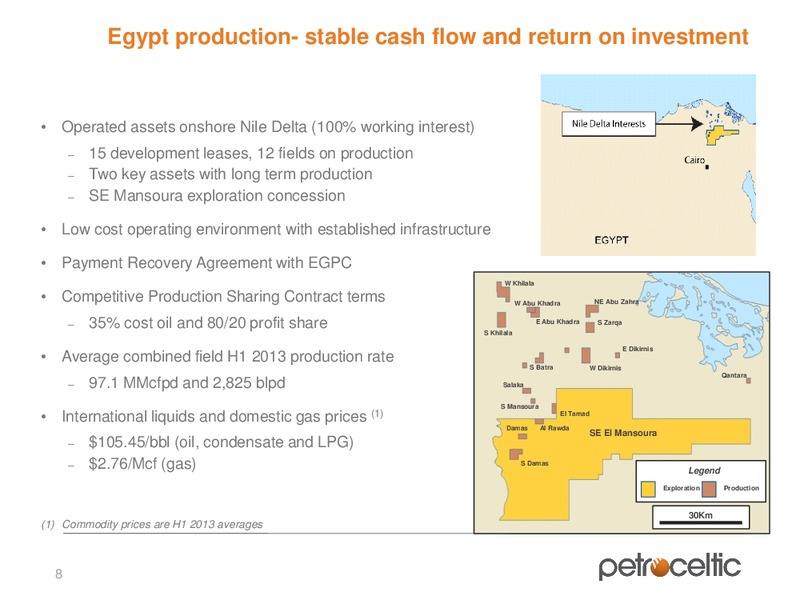 Interim Results – Petroceltic International Plc – slide 8