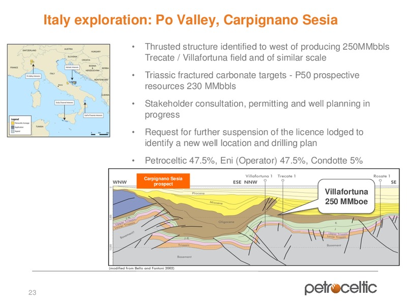 Interim Results – Petroceltic International Plc – slide 23