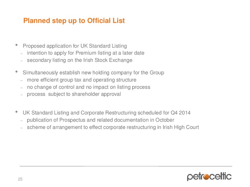 Oil barrel Conference – Petroceltic International Plc – slide 25