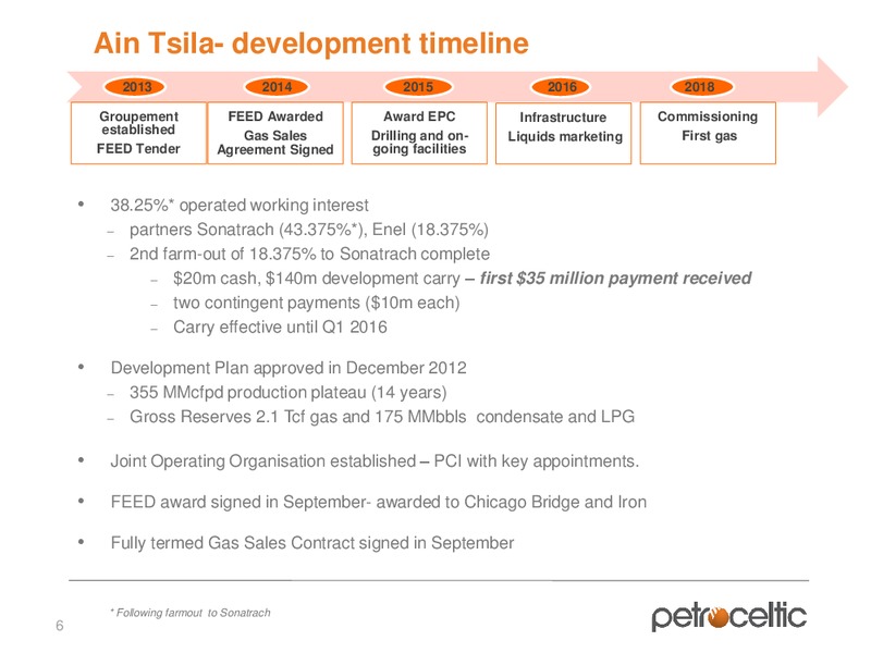 Oilbarrel Conference – Petroceltic International Plc – slide 6