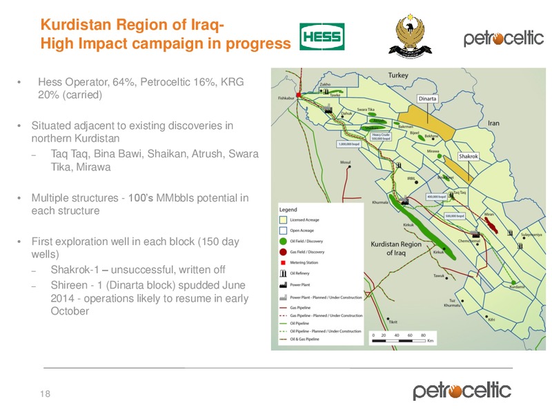 Oilbarrel Conference – Petroceltic International Plc – slide 18