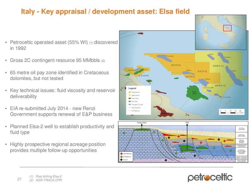 Oilbarrel Conference – Petroceltic International Plc – slide 21