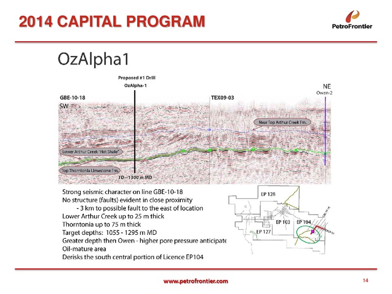 Investor Presentation – Petrofrontier Corp. – slide 13