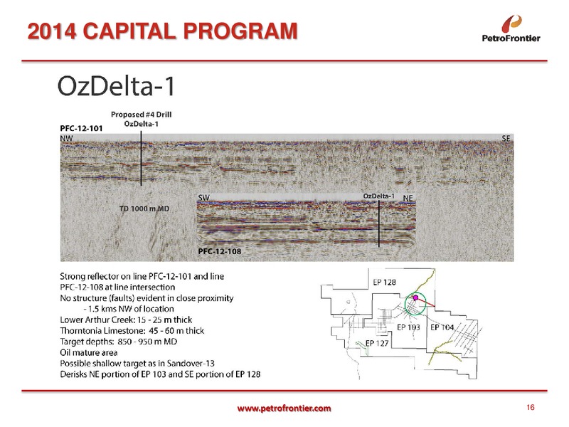 Investor Presentation – Petrofrontier Corp. – slide 15