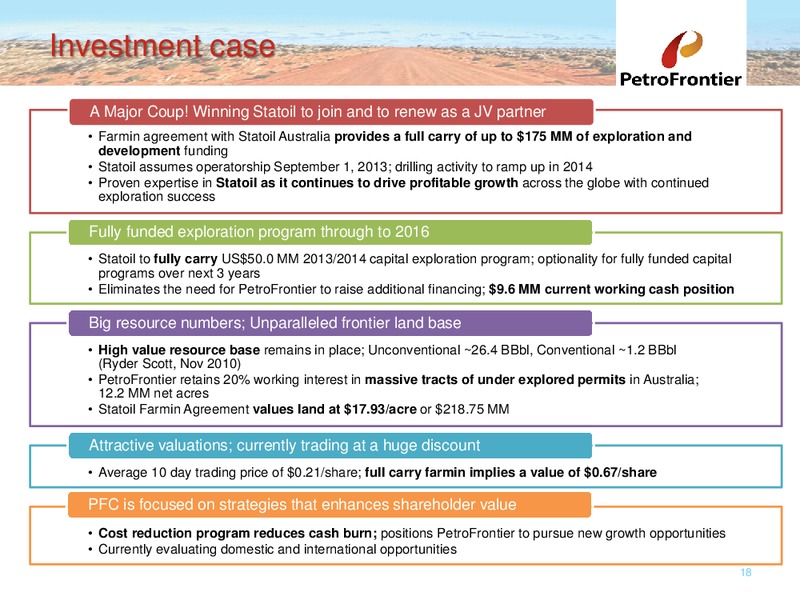 Annual General and Special Meeting – Petrofrontier Corp. – slide 17