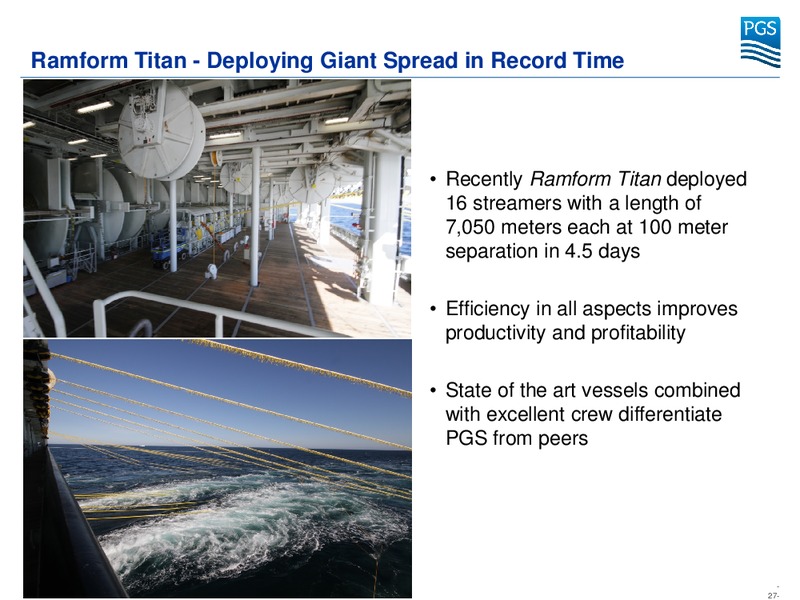 Q4 2014 EARNINGS CALL – Petroleum Geo Services (PGS) – slide 26