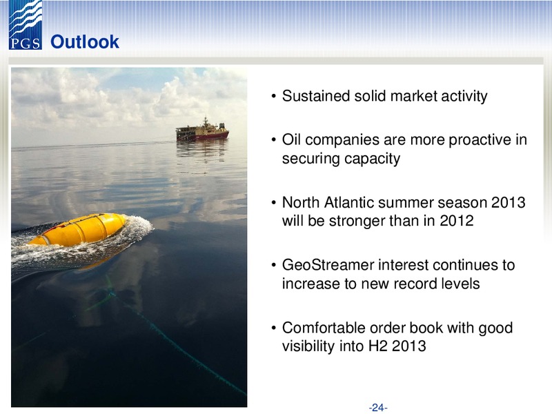 Q4 2012 EARNINGS CALL – Petroleum Geo Services (PGS) – slide 24