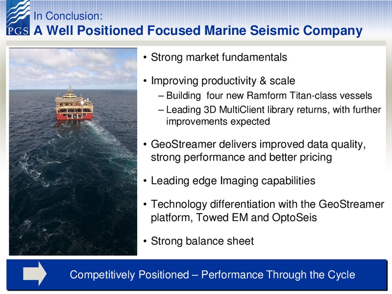 Q4 2012 EARNINGS CALL – Petroleum Geo Services (PGS) – slide 26