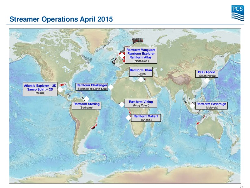 Q1 2015 EARNINGS CALL – Petroleum Geo Services (PGS) – slide 23