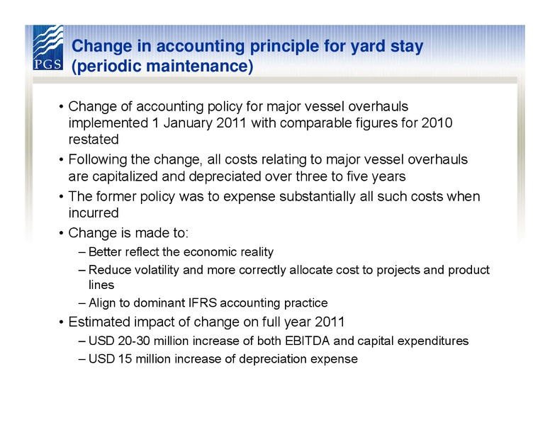 Q1 2011 EARNINGS – Petroleum Geo Services (PGS) – slide 14