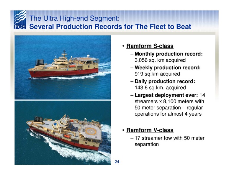Q1 2012 EARNINGS CALL – Petroleum Geo Services (PGS) – slide 24