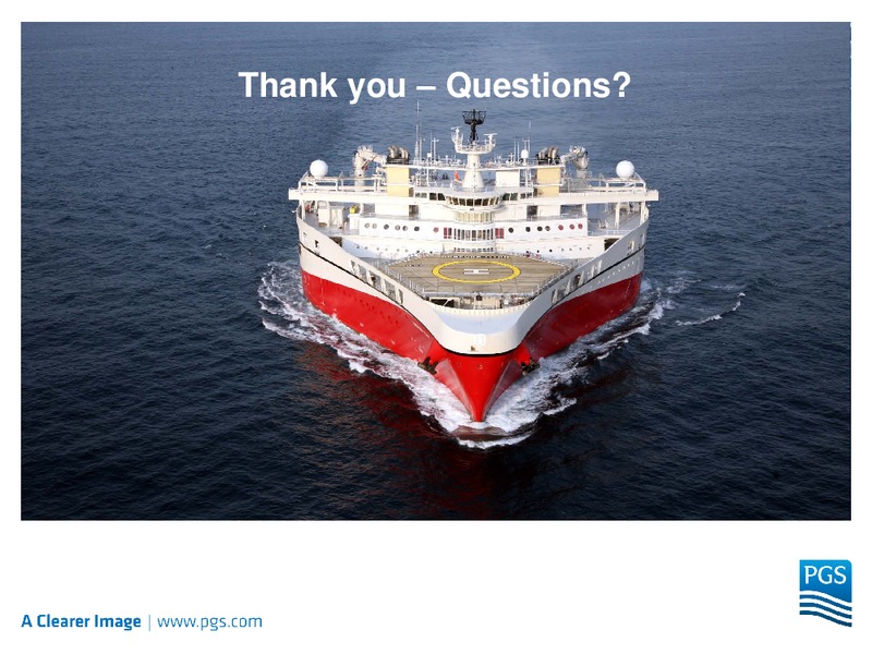 Q2 AND H1 2013 RESULTS – Petroleum Geo Services (PGS) – slide 27