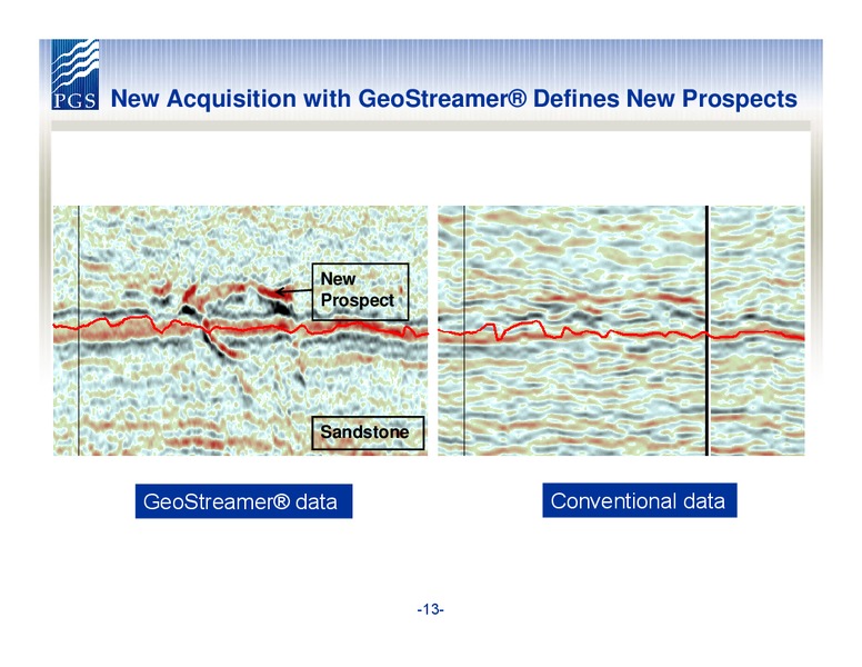 PARETO OIL AND OFFSHORE CONFERENCE – Petroleum Geo Services (PGS) – slide 13