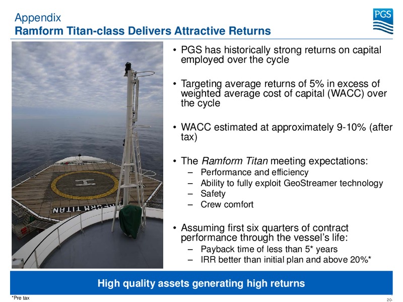 BARCLAYS CEO ENERGY POWER CONFERENCE – Petroleum Geo Services (PGS) – slide 19