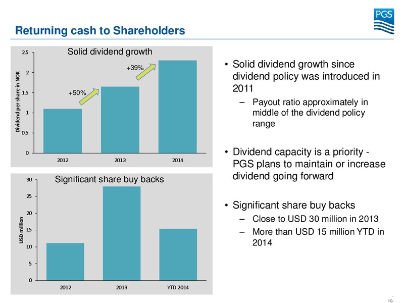 Pareto Securities 21st Oil & Offshore Conference – Petroleum Geo Services (PGS) – slide 9