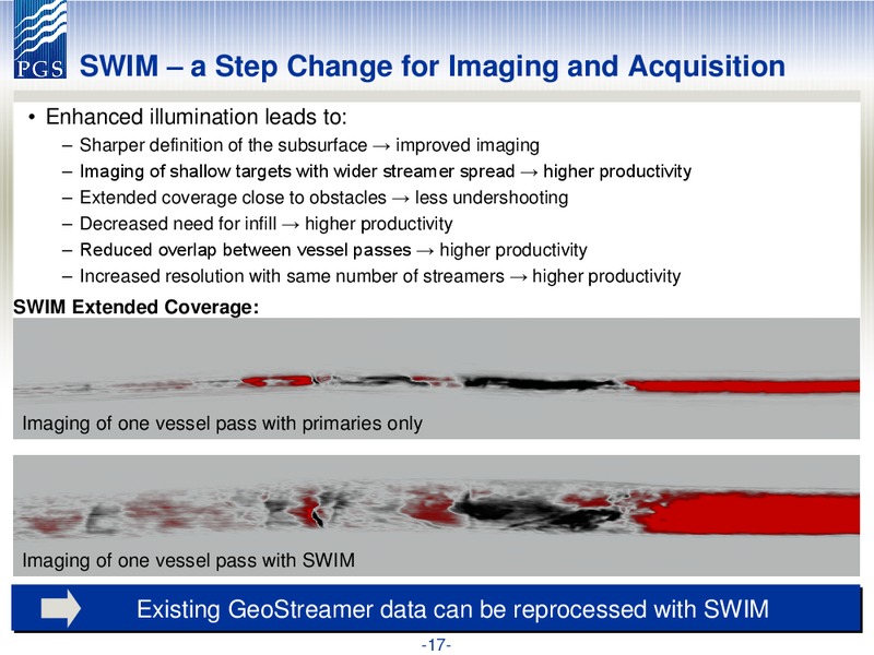 PARETO SECURITIES OIL AND OFFSHORE CONFERENCE – Petroleum Geo Services (PGS) – slide 17