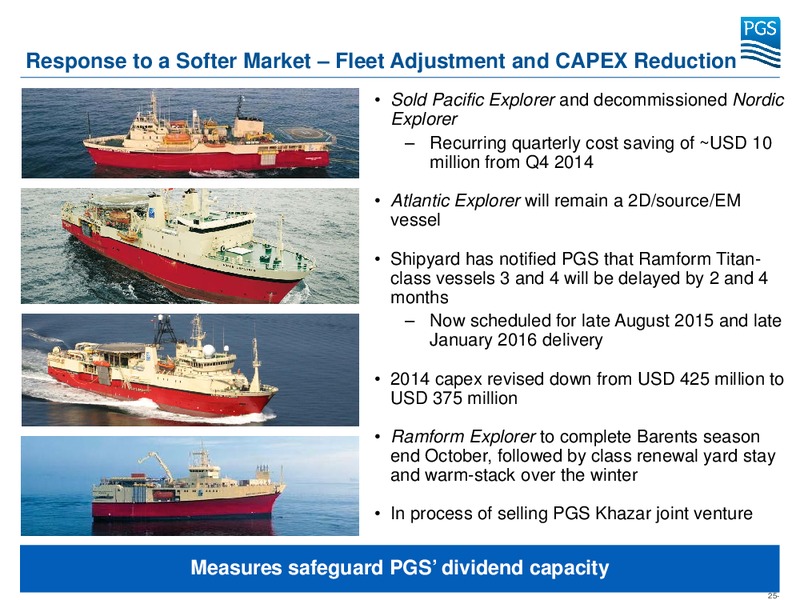 THIRD QUARTER 2014 RESULTS – Petroleum Geo Services (PGS) – slide 24