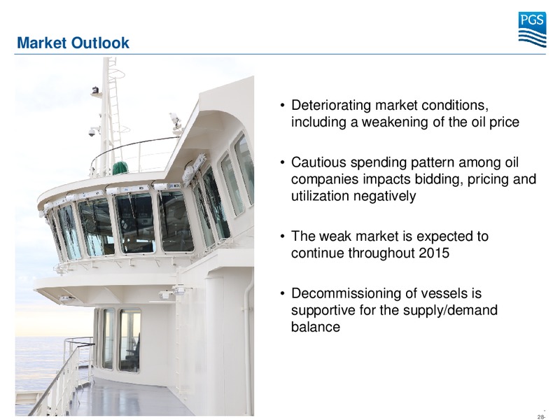 THIRD QUARTER 2014 RESULTS – Petroleum Geo Services (PGS) – slide 27