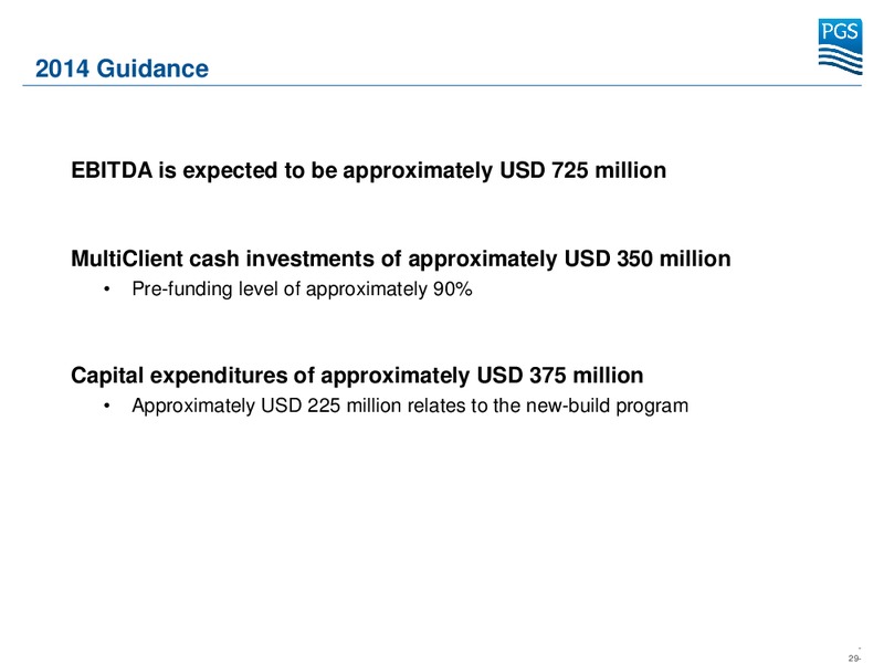 THIRD QUARTER 2014 RESULTS – Petroleum Geo Services (PGS) – slide 28