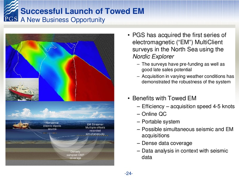 Q3 2012 EARNINGS CALL – Petroleum Geo Services (PGS) – slide 24