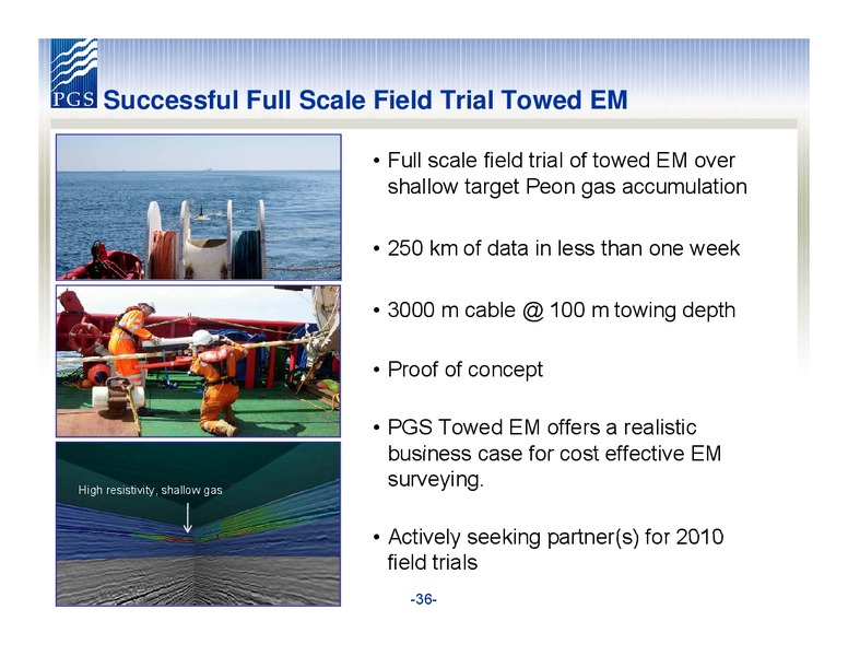 Q3 2009 EARNINGS CALL – Petroleum Geo Services (PGS) – slide 36