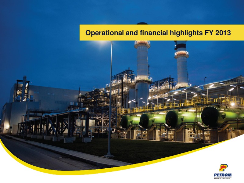 Q4 2013 JANUARY AND DECEMBER RESULTS – PETROM – slide 9
