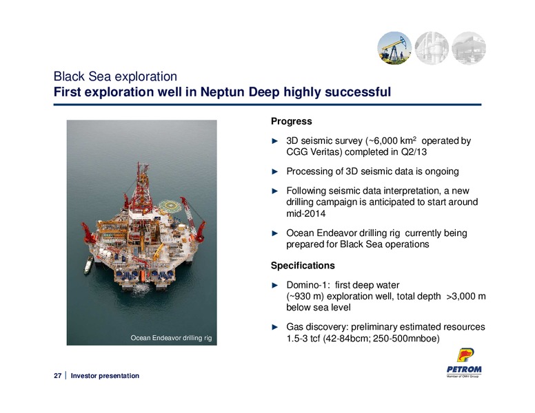 MAY 2014 INVESTOR PRESENTATION – PETROM – slide 27