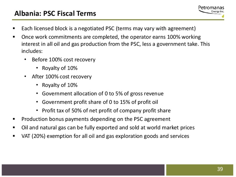 CORPORATE PRESENTATION – Petromanas – slide 37