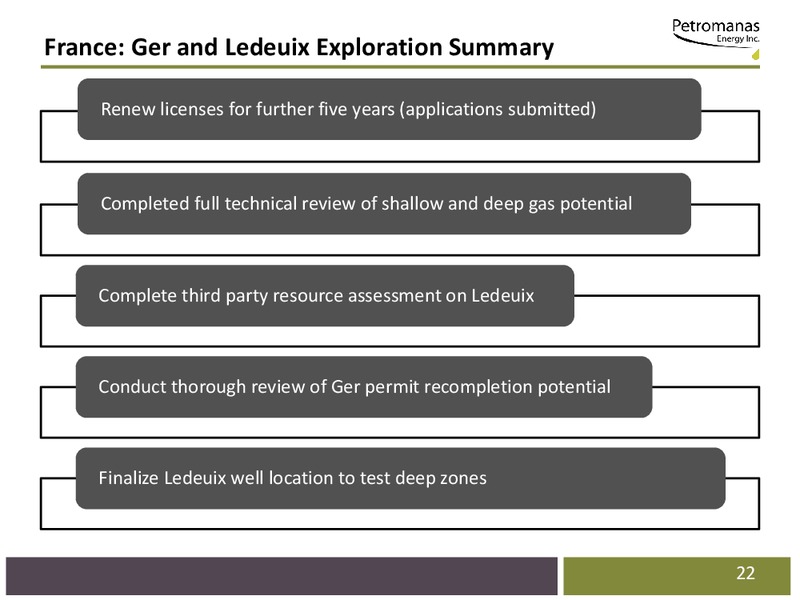 CORPORATE PRESENTATION – Petromanas – slide 20