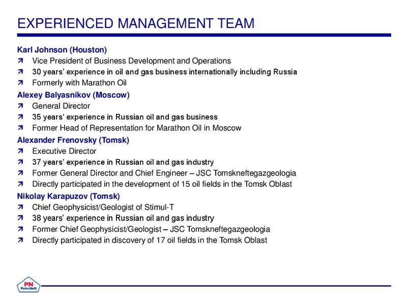 Oil Barrel Presentation – Petroneft Resources Plc – slide 29