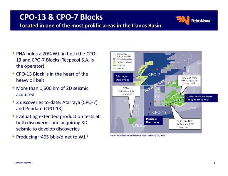 INVESTOR PRESENTATION – Petronova Inc. – slide 5