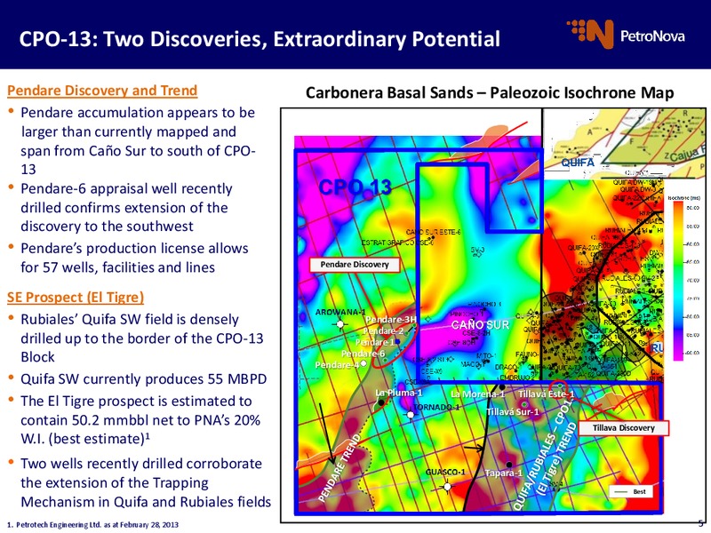 Operational Update – Petronova Inc. – slide 5