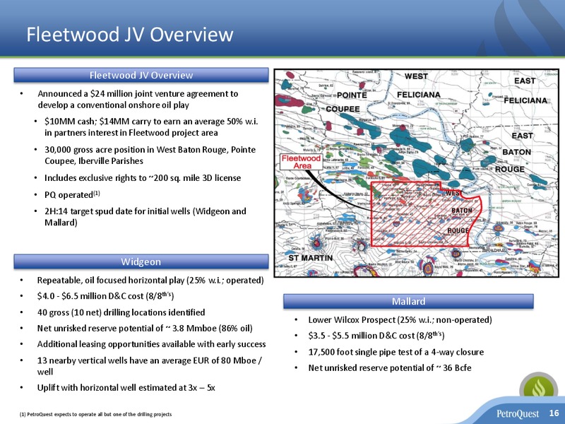 OGIS OIL AND GAS INVESTMENT SYMPOSIA – Petroquest Energy Inc. – slide 15