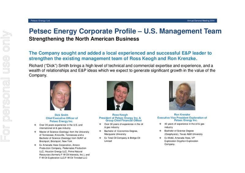2014 AGM Presentation – Petsec Energy Ltd. – slide 8