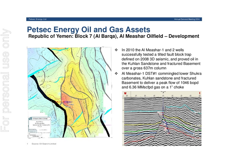 2014 AGM Presentation – Petsec Energy Ltd. – slide 26