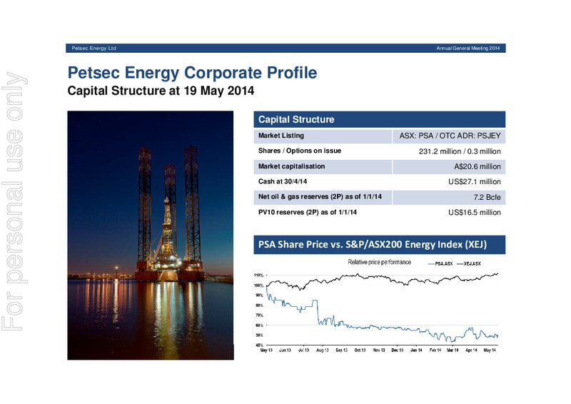 AGM Presentation – Petsec Energy Ltd. – slide 6