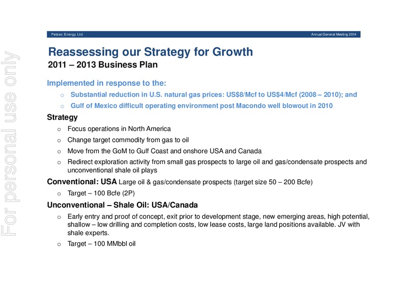 AGM Presentation – Petsec Energy Ltd. – slide 36