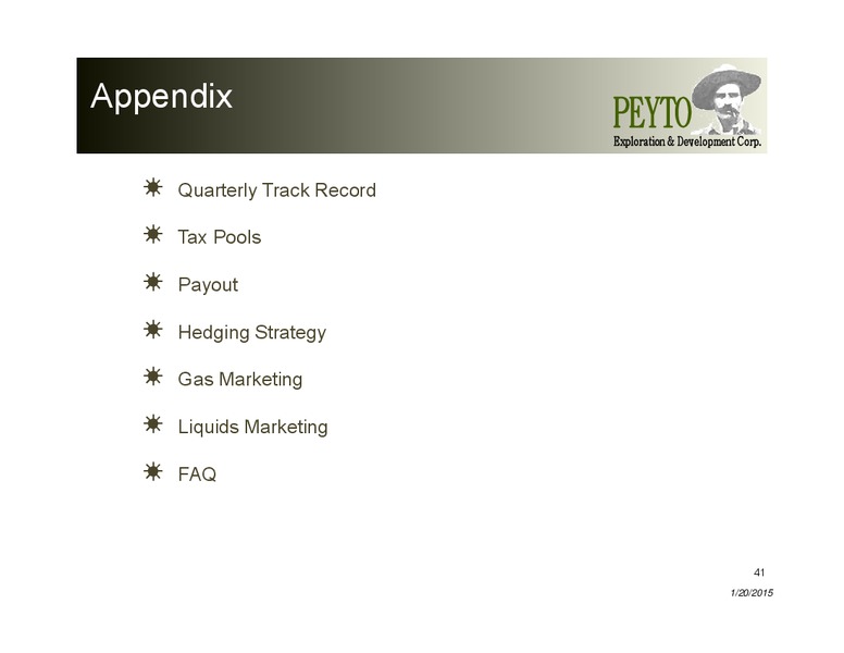 Investor Presentation – Peyto Exploration & Development Corp – slide 40